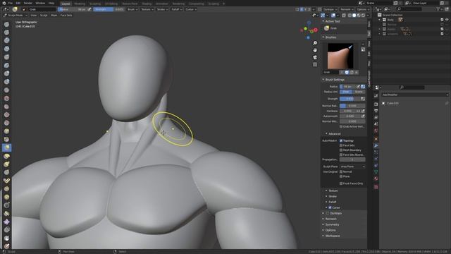 4-1. Merging all the body with voxel remesh