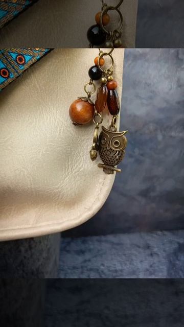 Мини брелок- подвеска "Сова"