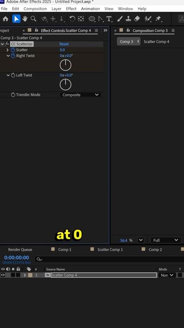 Освоите эффект дезинтеграции в After Effects