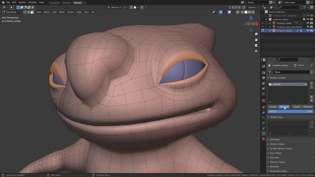 5.13 проекция модификатора multires