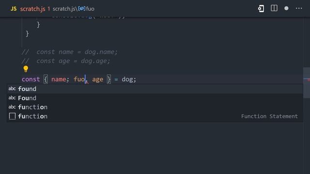 Advanced Concepts — 02. Destructuring