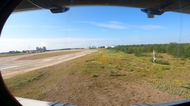 Нарьян-Мар 04.08.2025 руление и взлет Ми-8
