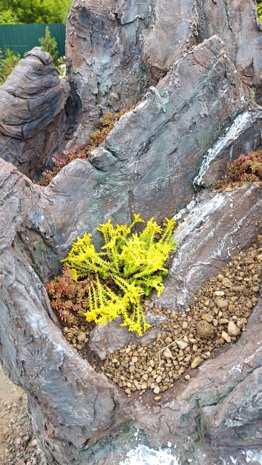 Скалы на садовом участке в Подмосковье 4