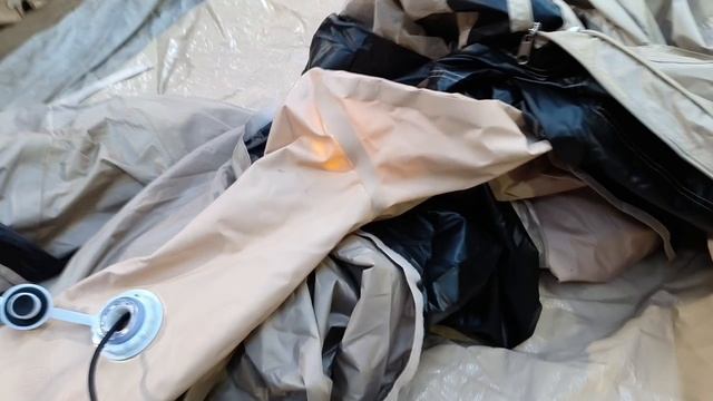 Надувная палатка, ПВХ+Оксфорд