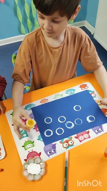 Аппликация из бумаги и фетра "Весёлый ныряльщик"