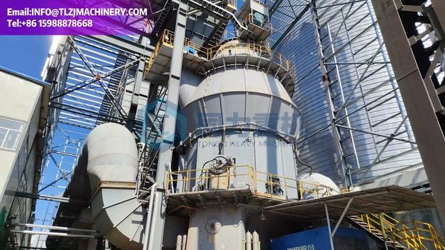 Вертикальная валковая мельница LM 56.4 производительностью 500-800 тонн в час. Дробление, измельчени
