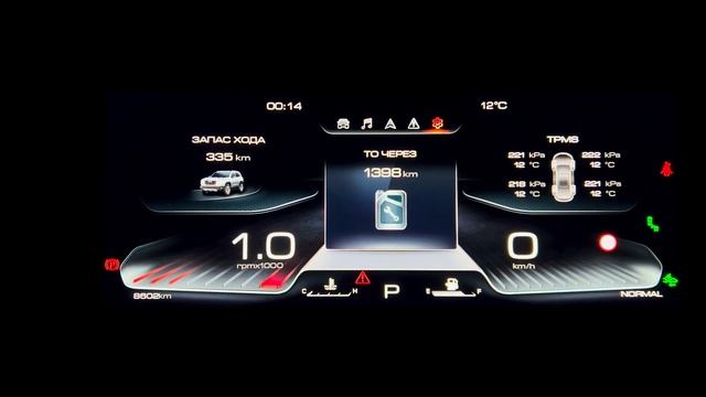 Haval Dargo Настройка и выбор виджетов на приборной панели