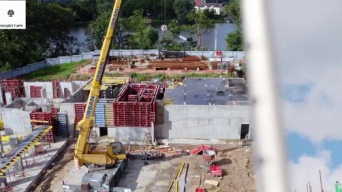 Ход строительства ЖК Расцвет парк в Калининграде. июль 2025