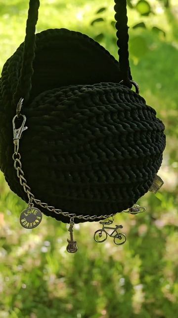 Сумка ракушка из трикотажного шнура 🐚