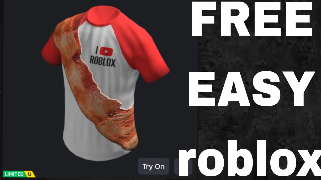 Как получить футболку бекон Х ютуб в роблокс