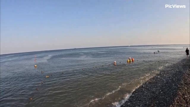 СОЧИ Лазаревское пляж Калипсо сегодня 6 августа 2025. Море и  погода сейчас в Лазаревском.