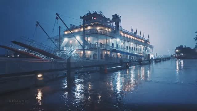 🇺🇸 Саванна, штат Джорджия, США  - Ночная прогулка в историческом районе / 2025