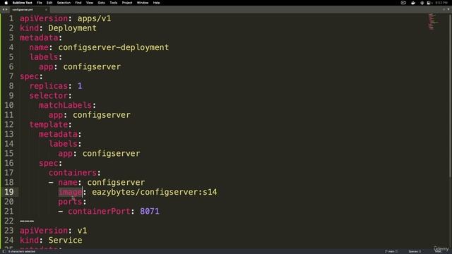 6. Deep dive on Kubernetes YAML configurations to deploy a microservice