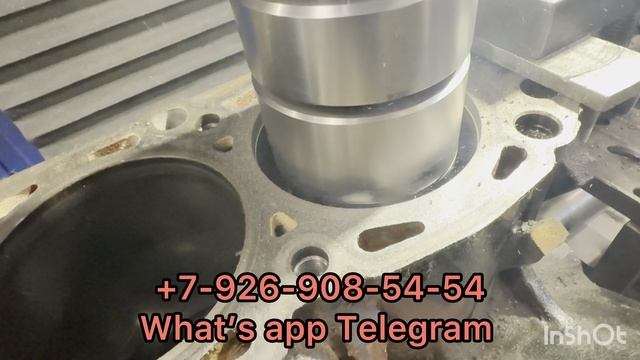 Двигатель Mitsubishi Pajero 4 3.8 6G75 Гильзовка Установка Расточка под ремонтный поршень Шлифовка