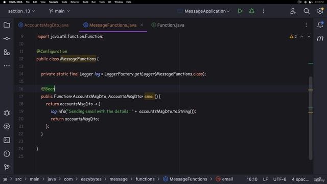 7. Develop message microservice using Spring Cloud Functions - Part 2