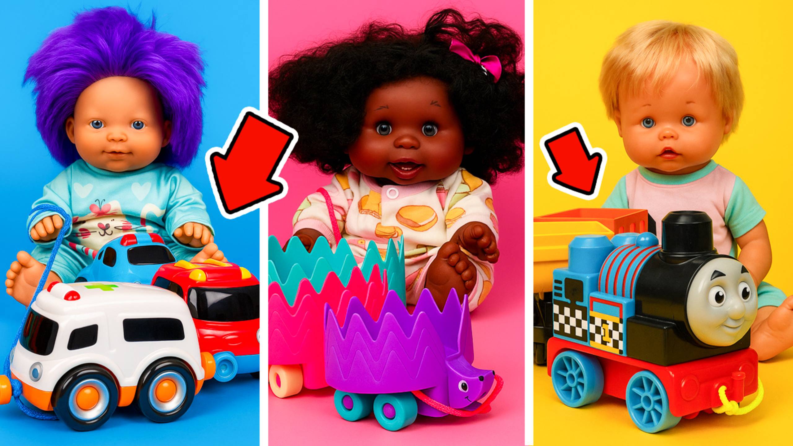 Мой Детский садик для игрушек - Каждый ПУПС получил СВОЙ ПАРОВОЗИК