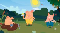 Три поросёнка | Три поросёнка сказка | Мультфильм для малышей