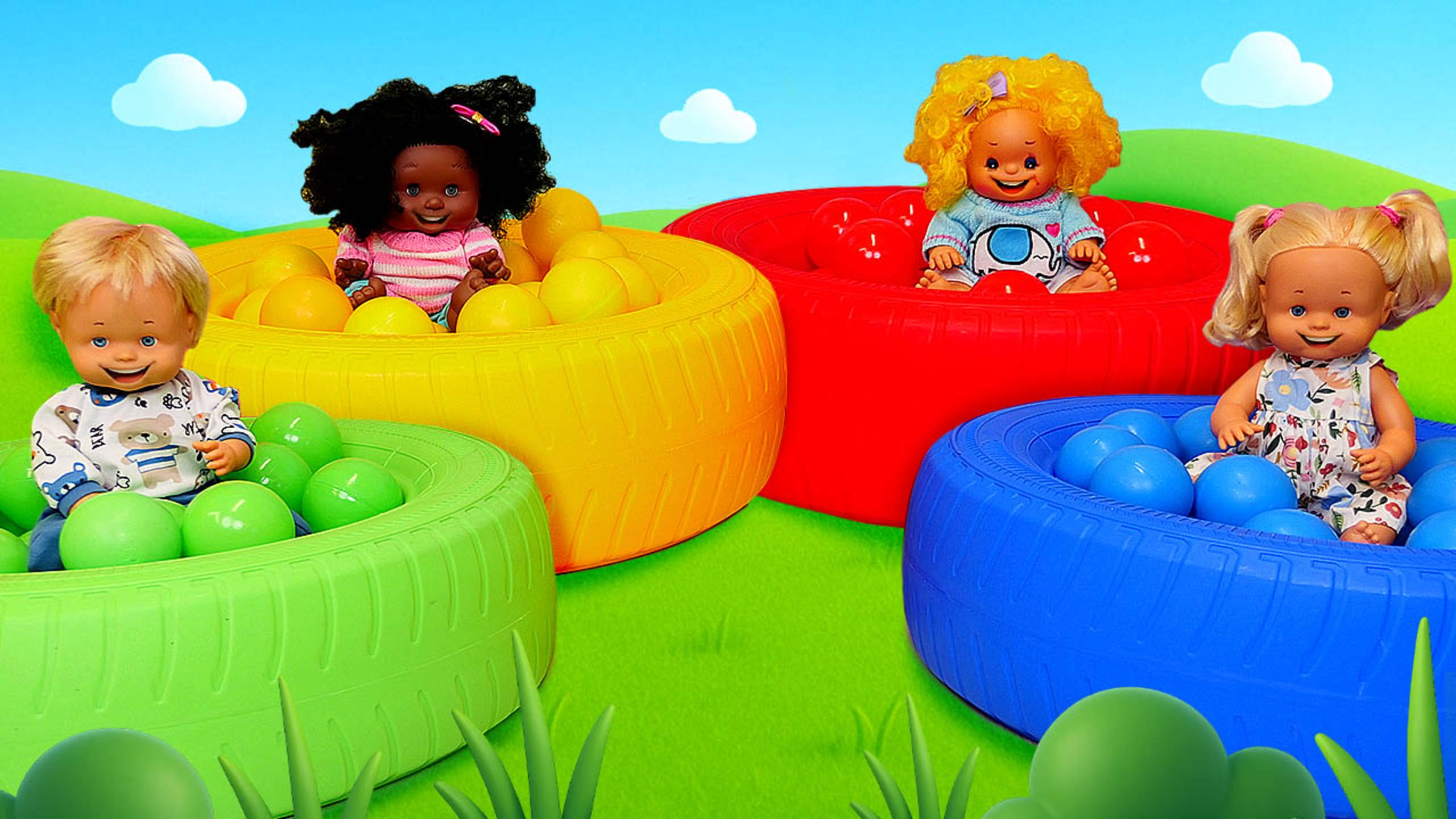 🟢🟡🔴🔵 Бассейны с шариками для детского садика! Развивающее игры и яркое веселье