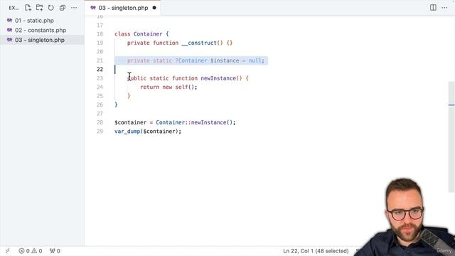 34-04. The Singleton Pattern