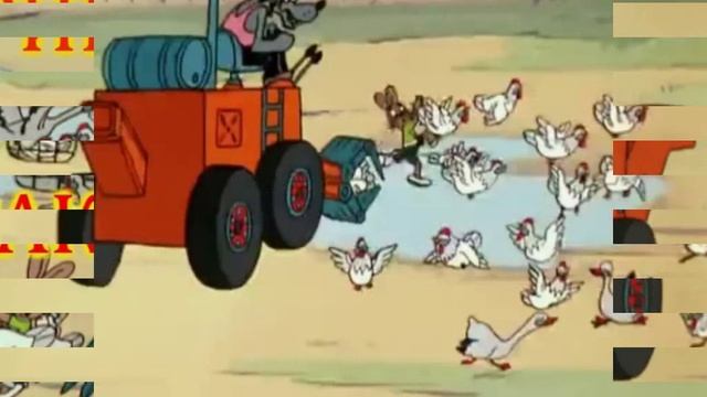 Волк в погоне за курами из мультика Ну заяц погоди.. (1)