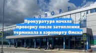 Прокуратура начала проверку после затопления терминала в аэропорту Омска