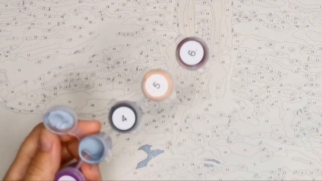 Раскрашивание картины по номерам Девушка на море Арт терапия. Видео 1