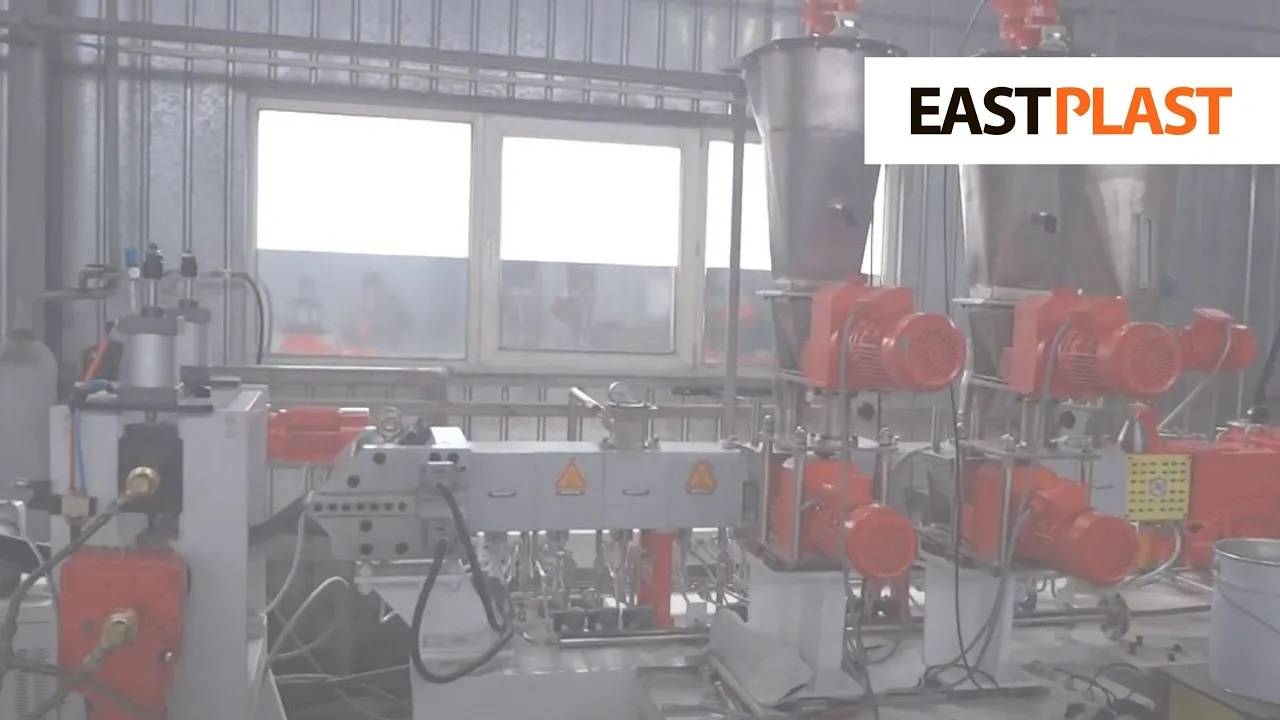 Линия экструзии ленты для изготовления огнезащитных материалов на основе компаундера TSB-40