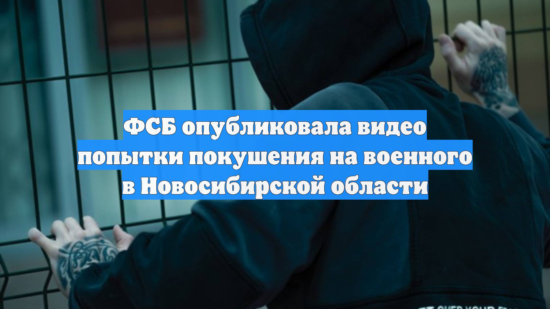 ФСБ опубликовала видео попытки покушения на военного в Новосибирской области