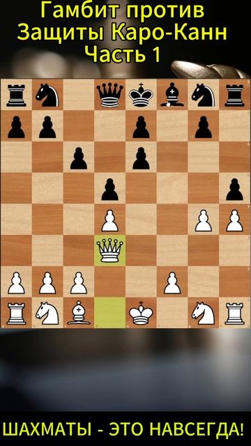 Учимся играть против Защиты Каро-Канн! Часть 1. Shorts