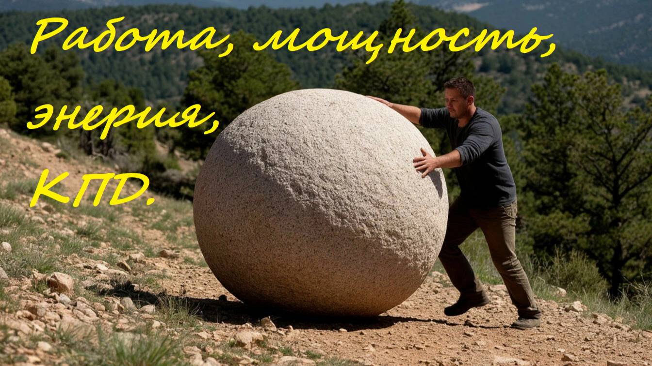 РАБОТА, МОЩНОСТЬ, ЭНЕРГИЯ и КПД: Всё ПРОСТО! | Физика 7 класс