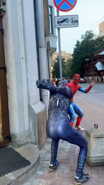 Venom scared Spiderman#shorts