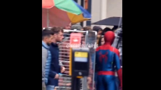 "человек паук: совершенно новый день" (кадры со съёмки, кино 2026)