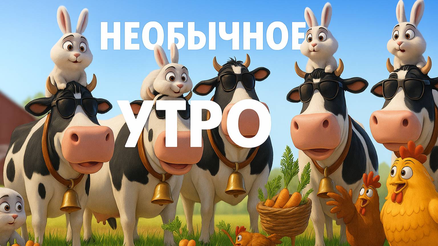 Необычное утро|Детские мультики|Поучительные мультики для детей🐮🐔🐰