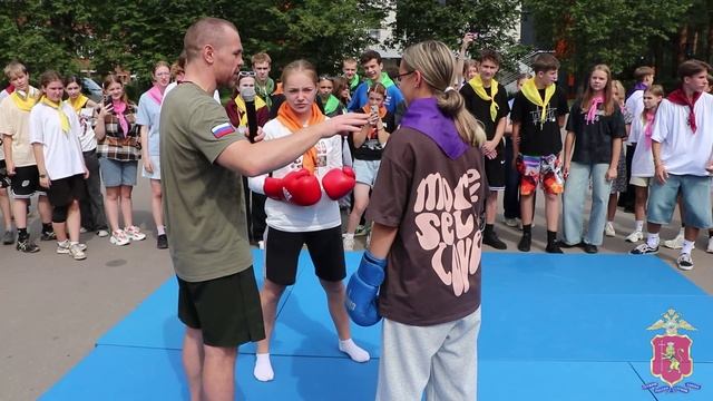 Акция «Зарядка со стражем порядка» продолжилась в региональном центре отдыха «Олимп»