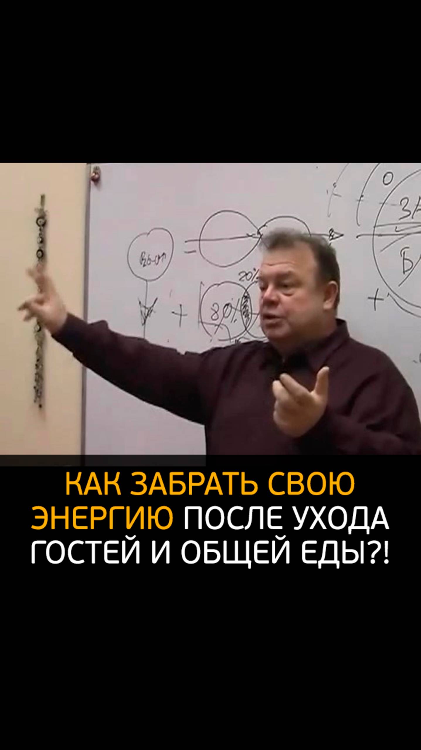 Как забрать свою энергию после ухода гостей и совместной еды с ними?! (Вячеслав Губанов)