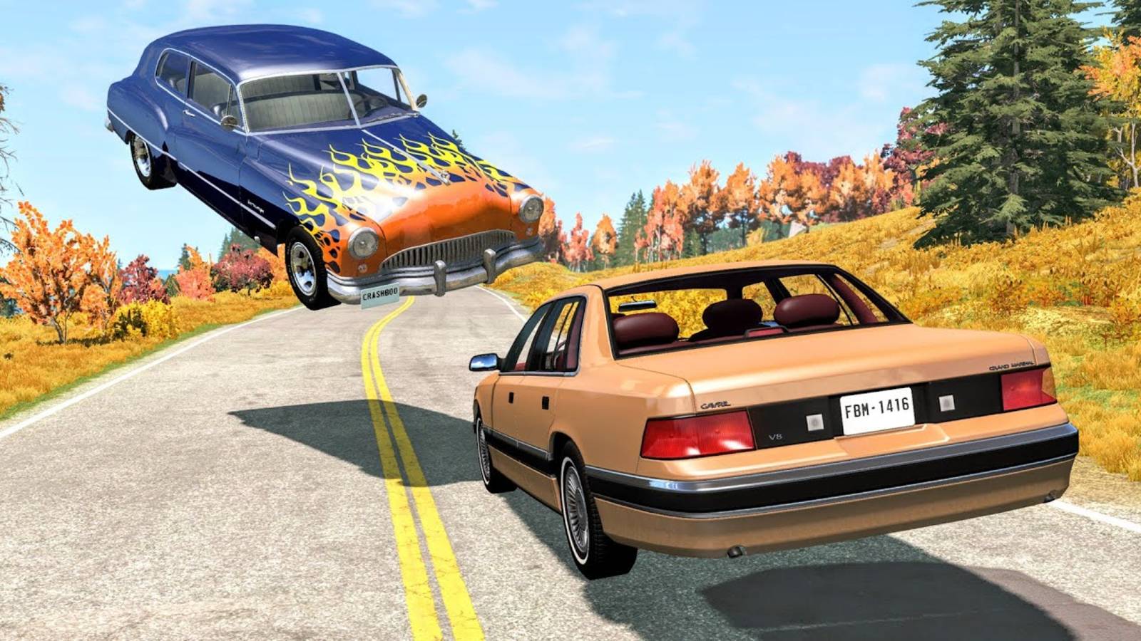 Аварии на скоростном шоссе #80 - BeamNG Drive