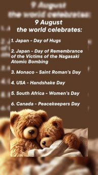 9 August the world celebrates #holiday #happy #popular #August