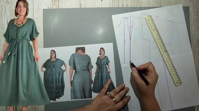 Моделирование. Платье на все размеры для любого события. Выкройка № 1789.