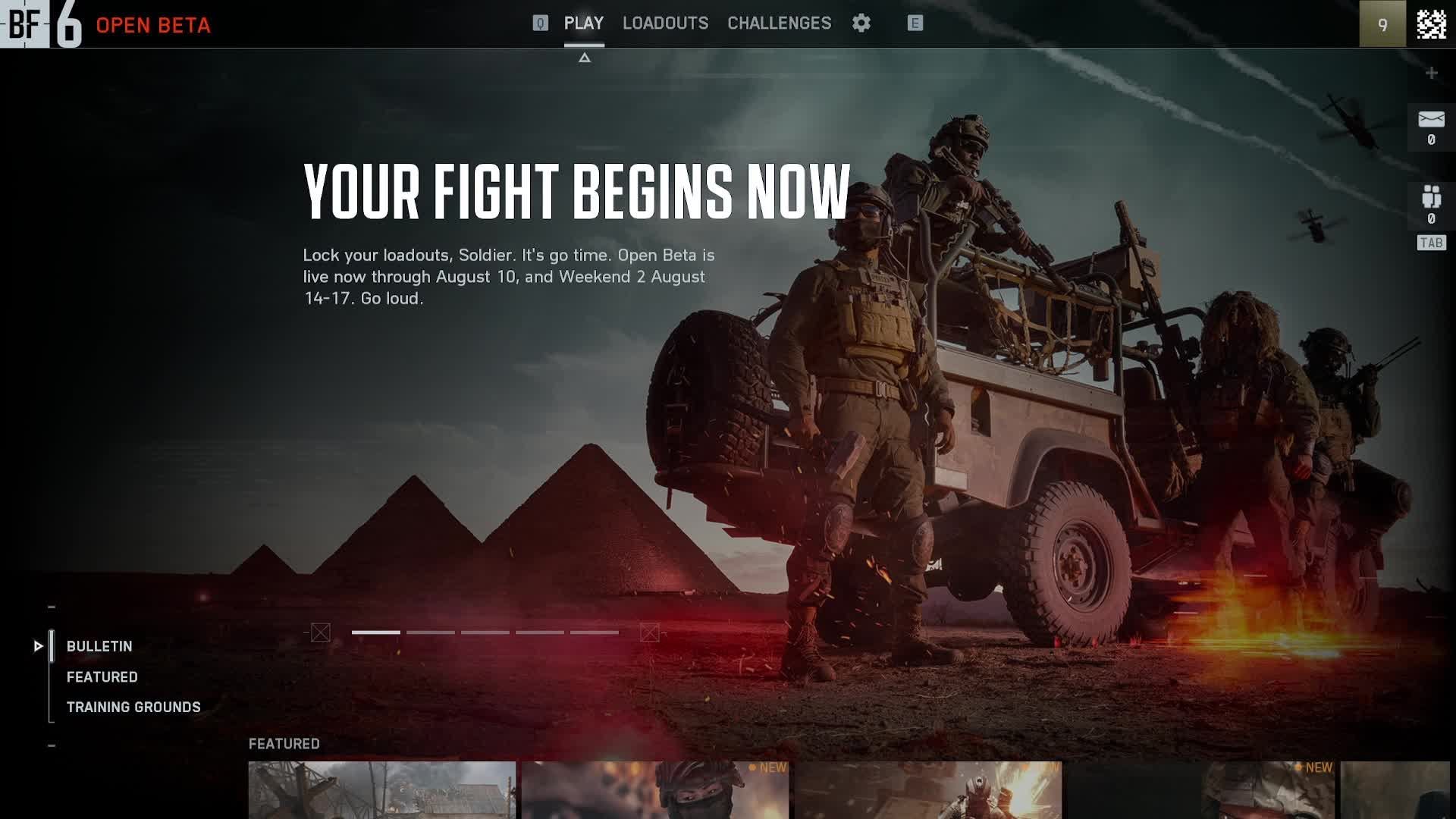 Battlefield 6 Open Beta!