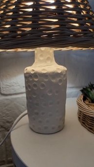 Лампа из бумажной лозы своими руками