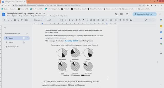 6 Pie Charts. Is It Possible? Yes)))