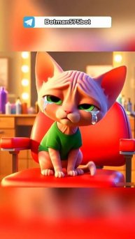 Котенок_побрился_#cats_#мультик_#ии_#dalle3_#chatgpt_#aiart_#aicat