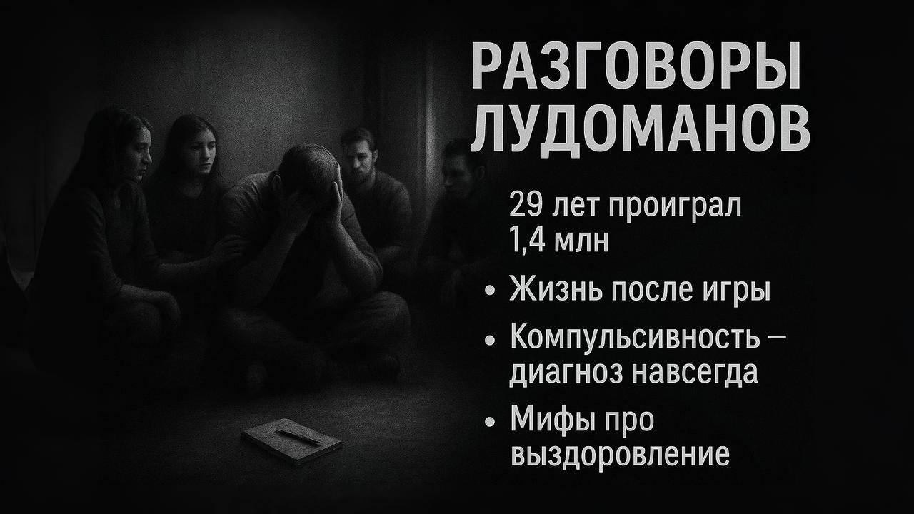Разговоры лудоманов: 29 лет проиграл 1.4 млн иллюзии зависимости трезвость