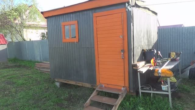 Обзор Хозблока,Наш урожай,готовим лисички,лестница своими руками,провожу электрику в хозблок