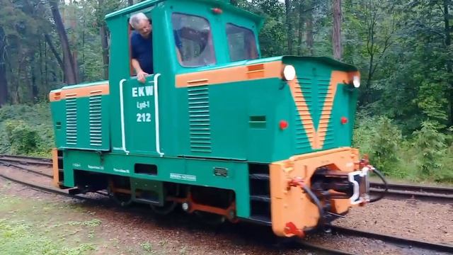 Узкоколейный Тепловоз Lyd1-212, прицепка к поезду