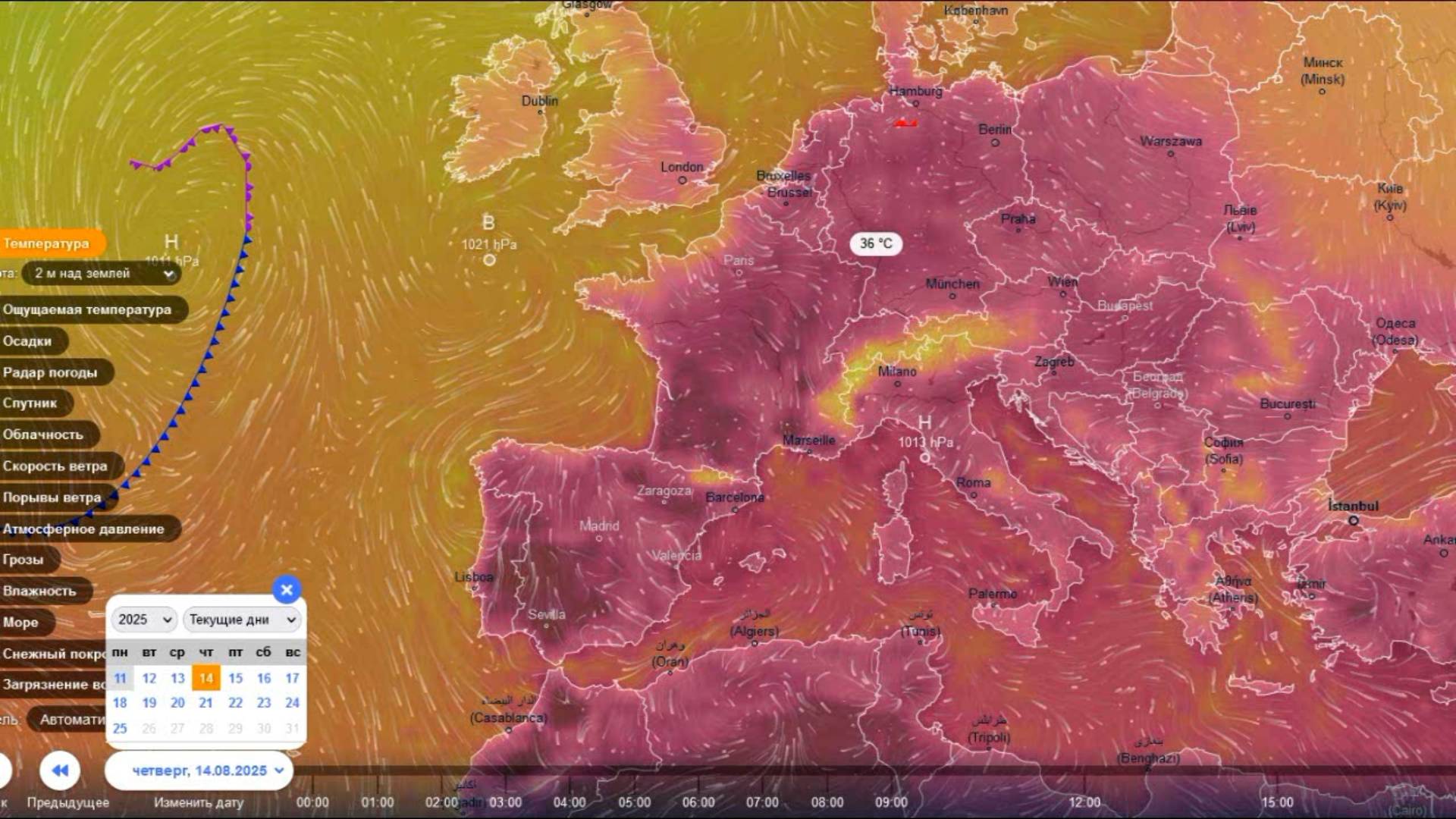 Аномальная жара в Европе продержится до 15 августа. Прогноз погоды