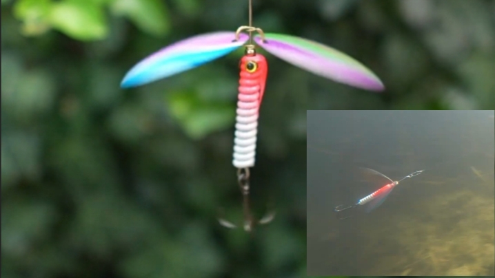 Блесна Вертушка двойная для рыбалки - сделаная своими руками. Блесна вращающаяся 🐠🐋🐟