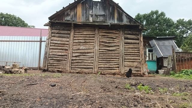 Разбираю стену сарая