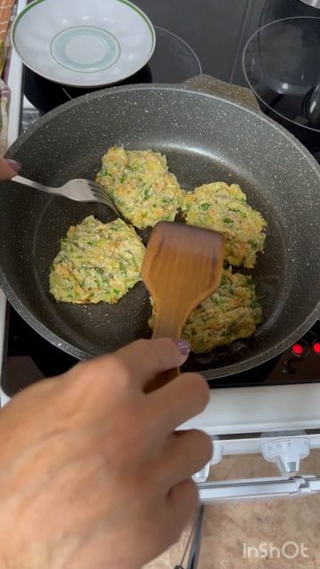 Нежные оладушки из кабачков #кабачки #оладьи #рецепты