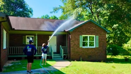 Крыша ДО и после ХЛОРКИ + реставрация ТЕРРАСЫ